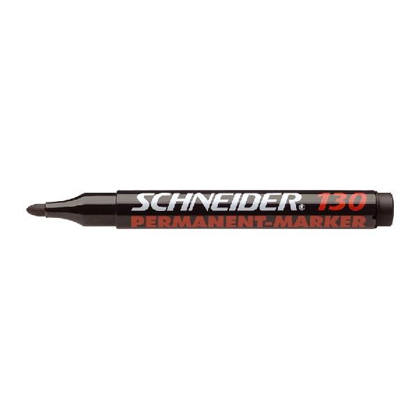S-113001 Schneider permanent marker 130 ronde punt zwart 10 st.
