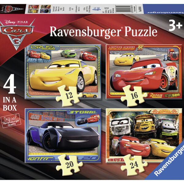068944 4 Puzzels Cars 3 Let's Race!