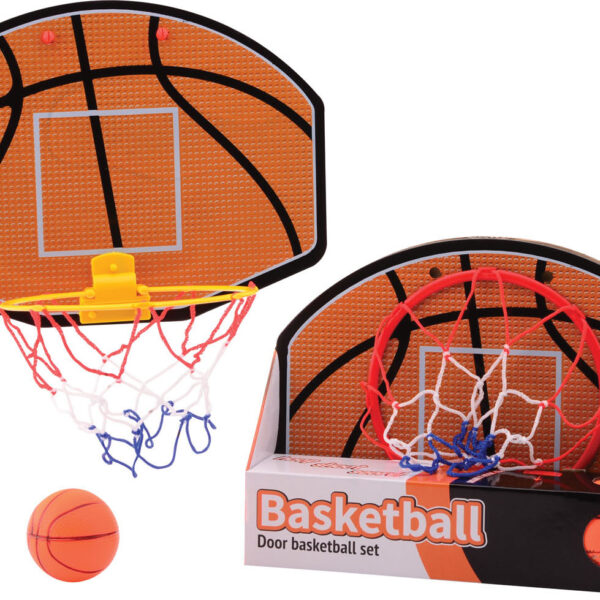 24284 Deur Basketbalspel met basketbal in doos