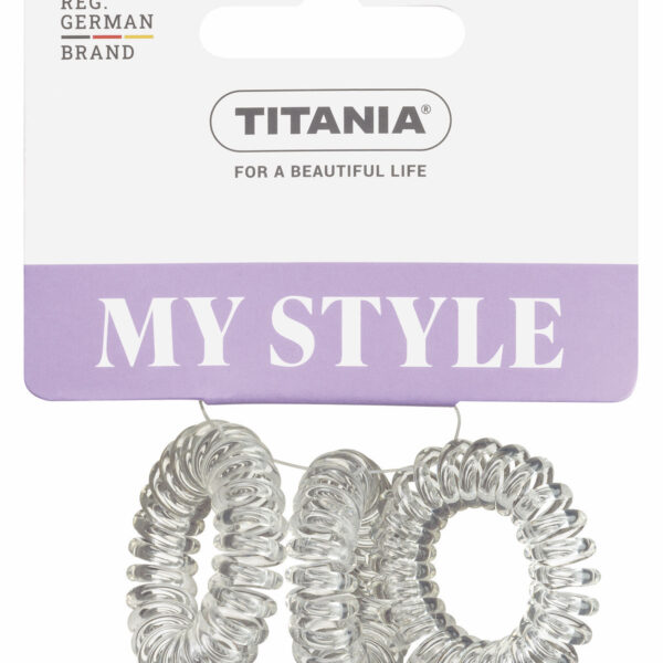 Titania Haar elastiek Anti Ziep 3.5cm 3 stuks - transparant