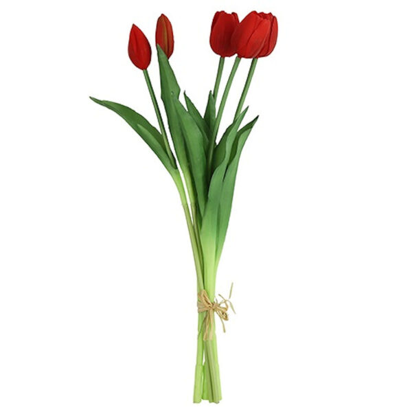 Countryfield Kunstbloem Tulipa boeket d.rood 41cm
