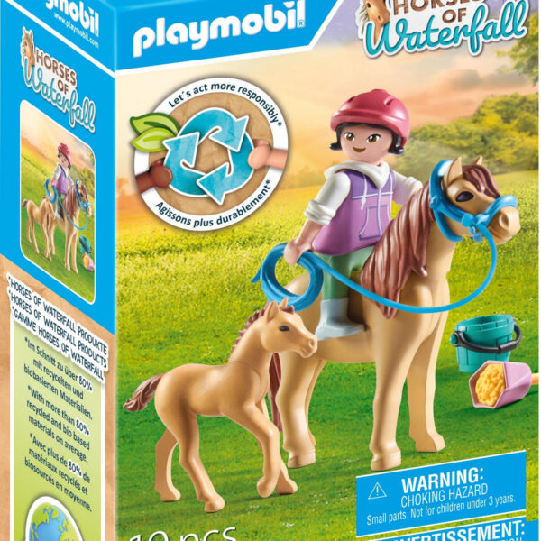 Playmobil Horses of Waterfall Kind met pony en veulen