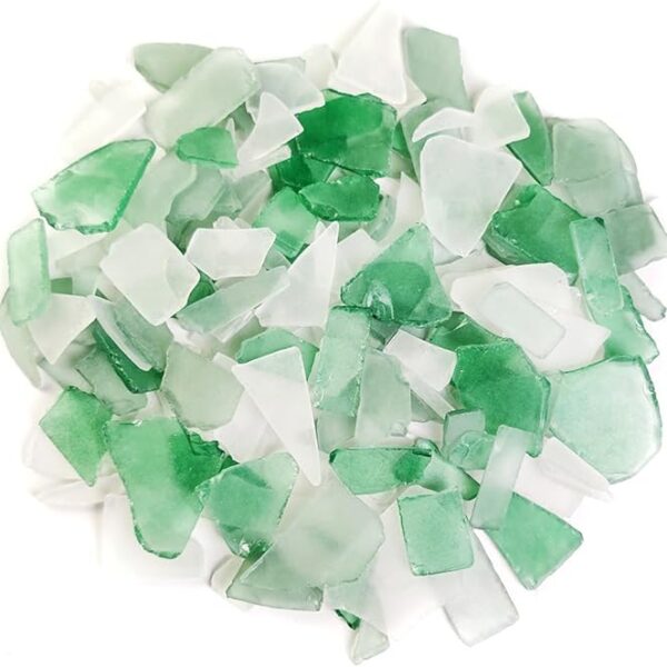 Decoratief Zeeglas groen net a 900 gram