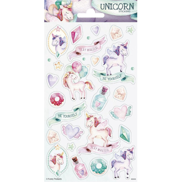 Totum Twinkle Stickers Glitter Sheet Unicorns 3