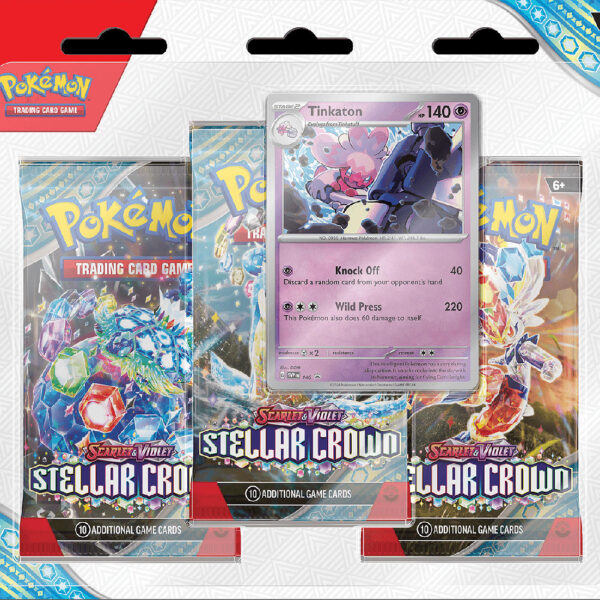 Pokemon TCG SV07 Stellar Crown 3 Booster Blister