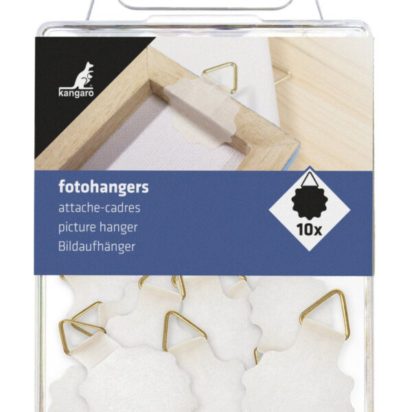 Fotohangers 30mm rond wit ds a 10 stuks