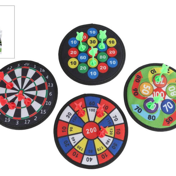 Dartboard met 3 klittenband darts 4ass 19,5cm