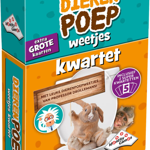 Dierenpoep weetjes kwartet