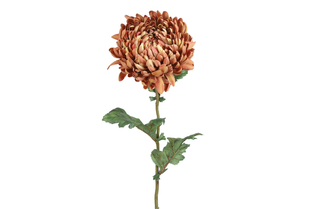 Countryfield Kunstbloem Chrysanthemum oud roze 75cm