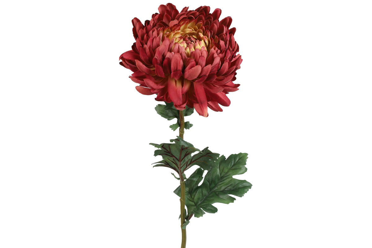 Countryfield Kunstbloem Chrysanthemum l.rood 75cm