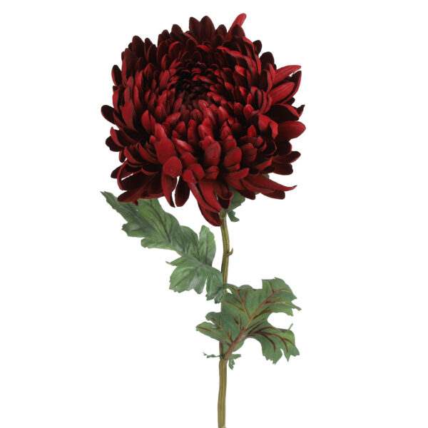 Countryfield Kunstbloem Chrysanthemum rood 75cm