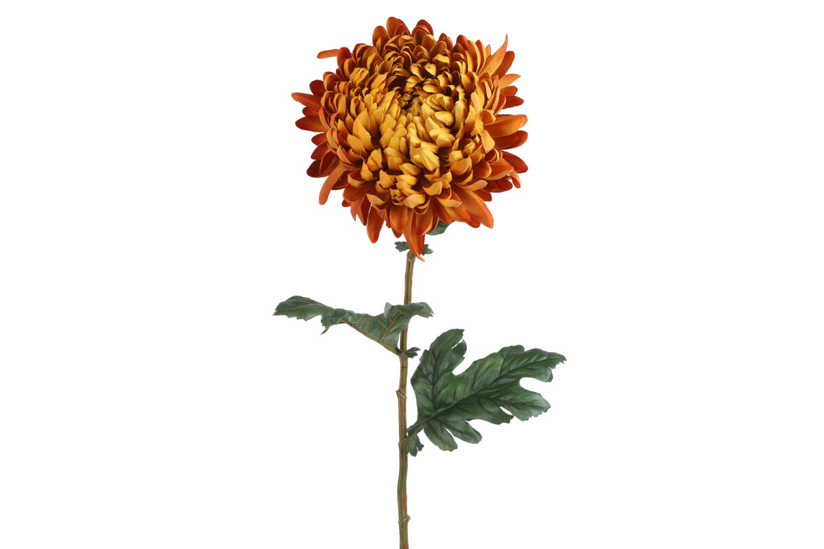 Countryfield Kunstbloem Chrysanthemum l.oranje 75cm