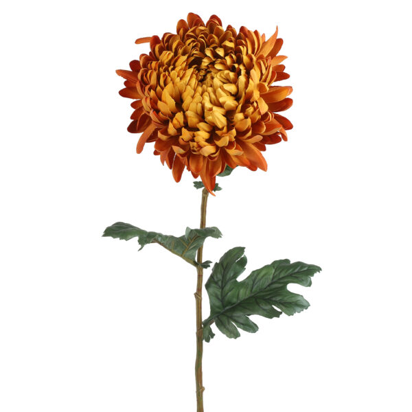 Countryfield Kunstbloem Chrysanthemum l.oranje 75cm