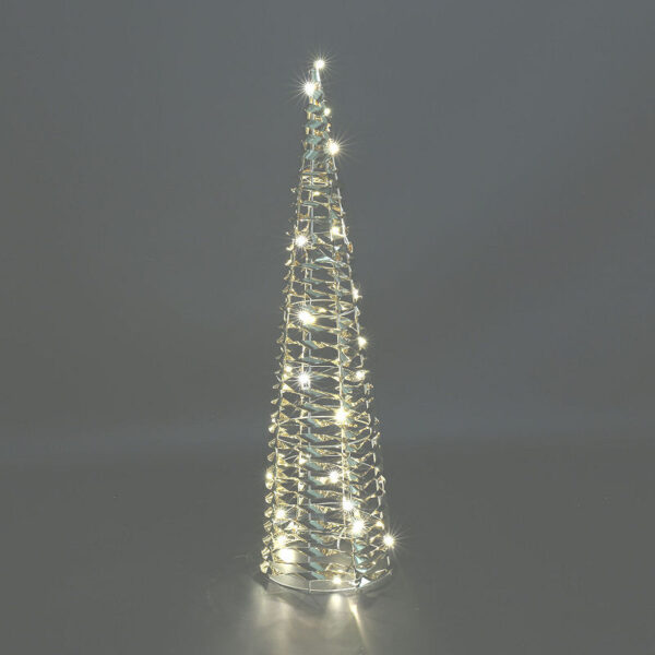 Countryfield Kerstkegel LED Bling M 16x16x60cm - goud