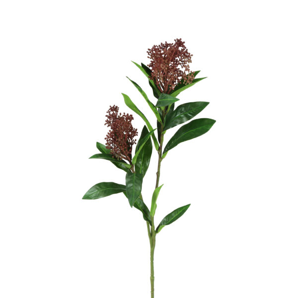 Countryfield Kunstbloem Skimmia rood 72cm