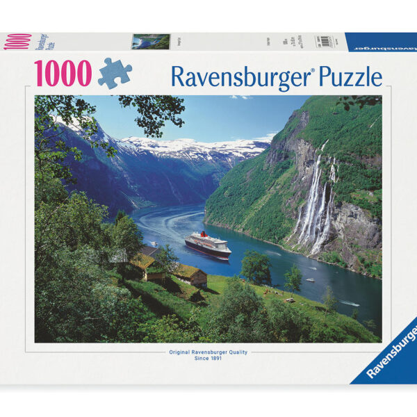 Puzzel 1000 stukjes Noors fjord