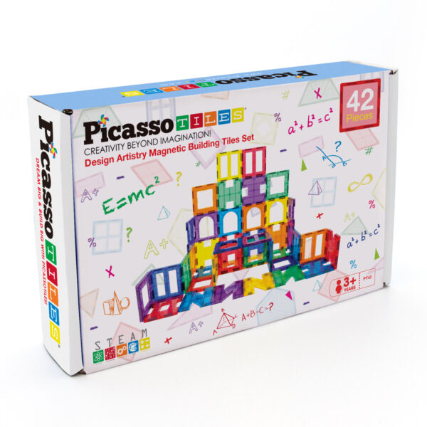 Picasso Tiles Artistry Magnetic Tiles set 42pcs