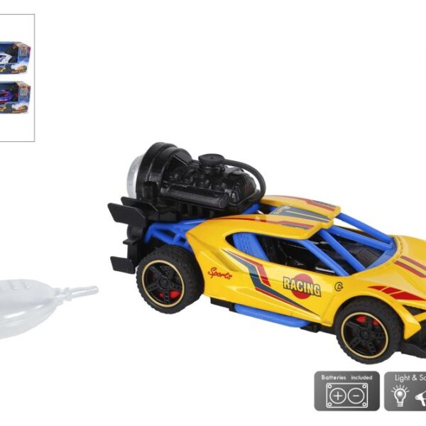 Roadblasters auto met rook licht en geluid die cast pull bac