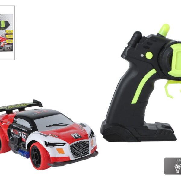 Roadstar RC race auto met licht 2.4GHz 13cm rood