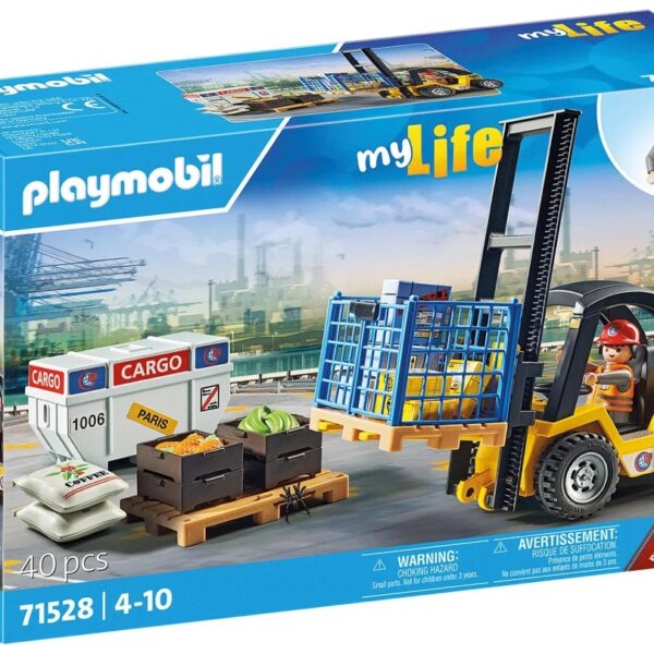 Playmobil City Life Heftruck met lading