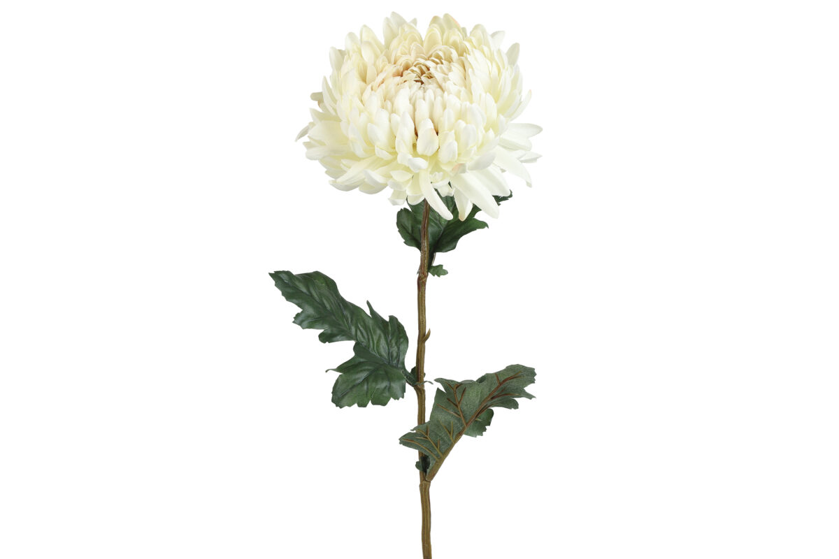 Countryfield Kunstbloem Chrysanthemum crème 75cm