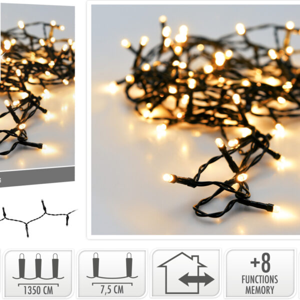 Verlichting 180LED 13.5M Extra Wam Wit - IP44