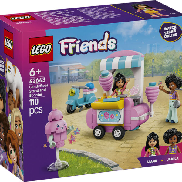 LEGO Friends Suikerspinkraam en scooter