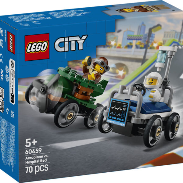 LEGO City Voertuigen Racepakket: vliegtuig vs. ziekenhuisbed