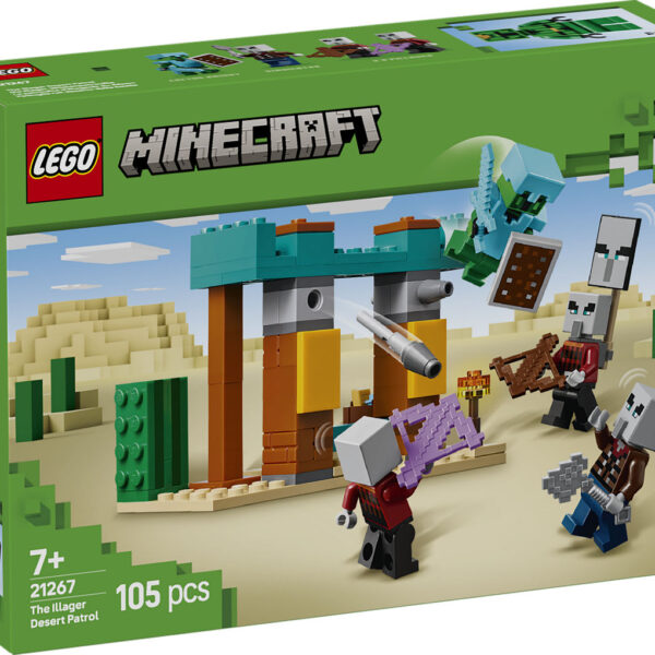 LEGO Minecraft De Illagers in de woestijn