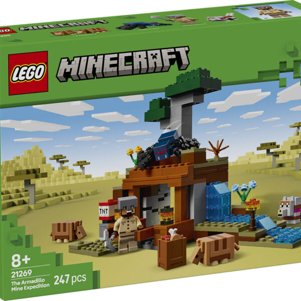 LEGO Minecraft De gordeldieren bij de mijn