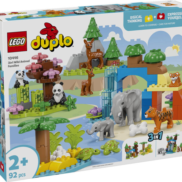 DUPLO Stad 3-in-1 families van wilde dieren