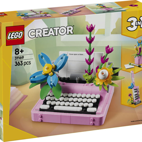 LEGO Creator Typemachine met bloemen