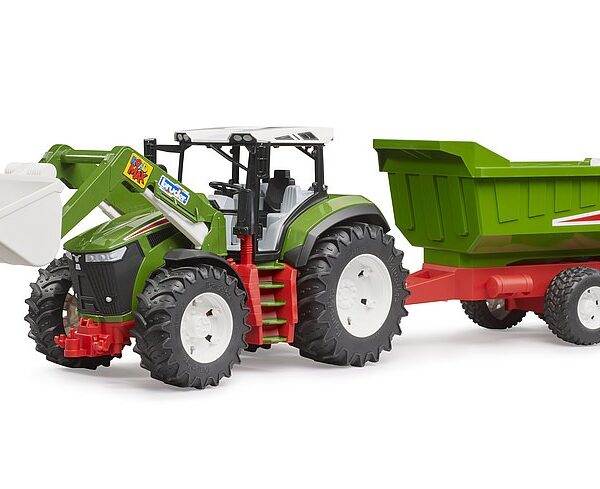 Bruder Roadmax Tractor met voorlader en kiepwagen