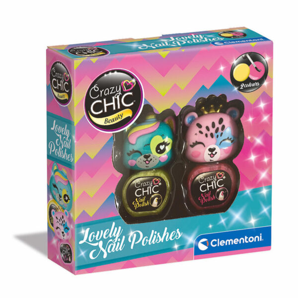 Clementoni Crazy Chic Nagellak set Roze/Geel