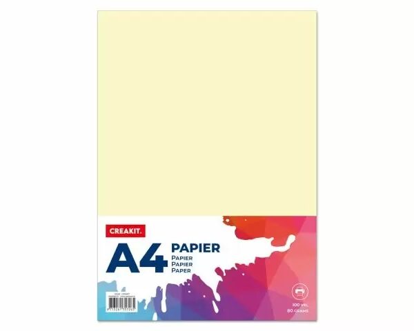 Papier A4 80gr 100 vel - ivoor