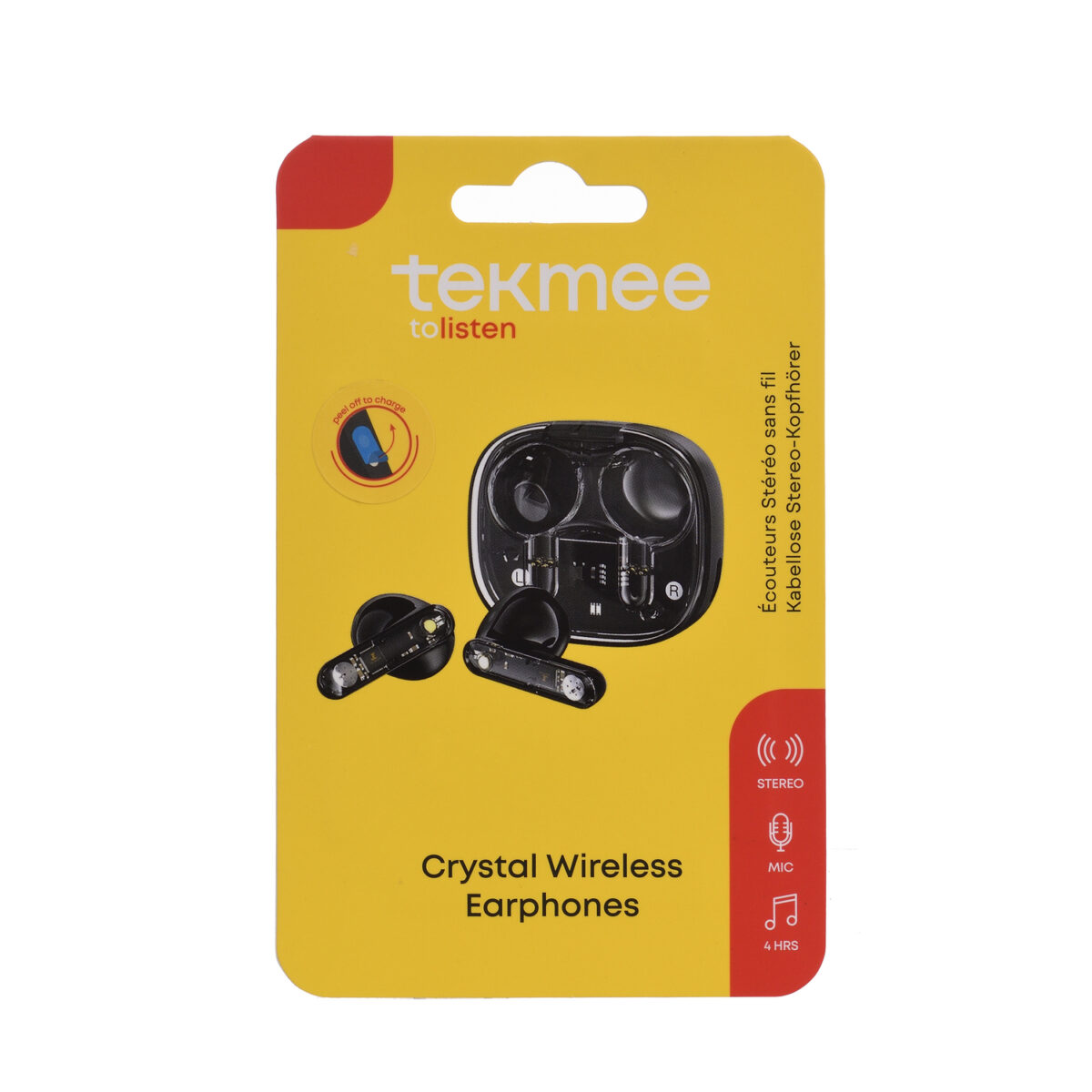 Tekmee draadloze koptelefoon earbuds oplaadbaar