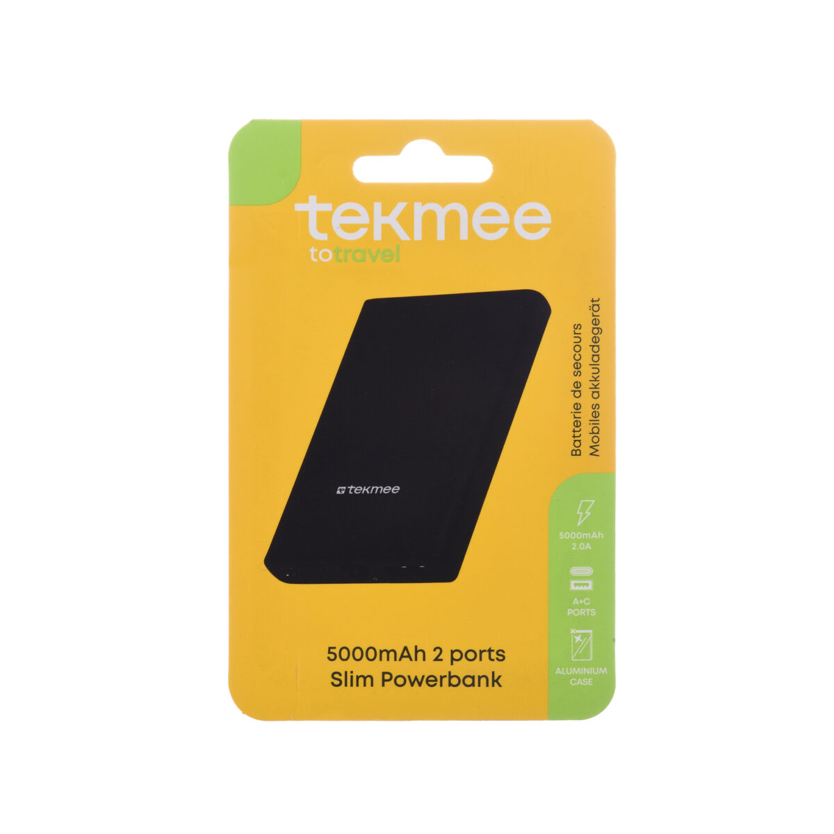 Tekmee Powerbank 5.000mAh 2 ports