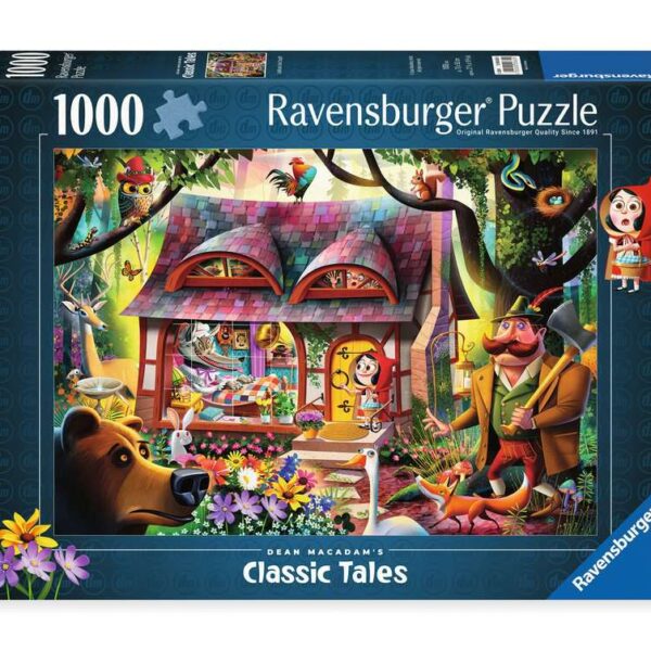 Puzzel 1000 stukjes - Roodkapje en de wolf