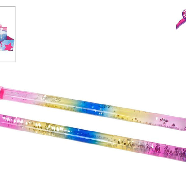 Cheerleader glitter baton 31cm 2ass