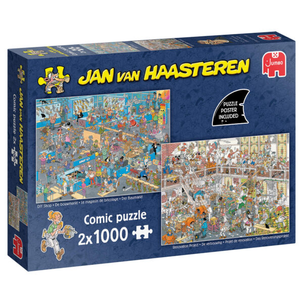 Puzzel 2x1000 st. JvH De Bouwmarkt en De Verbouwing