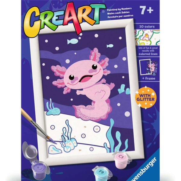 Ravensburger CreArt Serie E Glitter - Axolotl